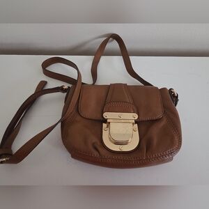 Michael Kors Brown Crossbody Bag with Gold Hardware